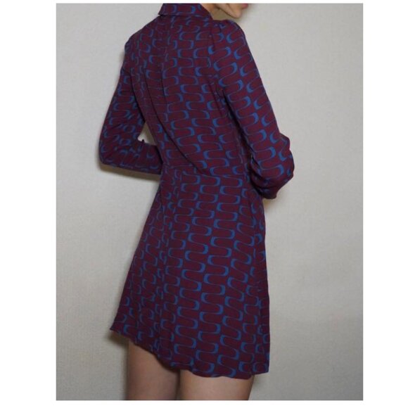 Reformation Retro Print Hugh Shirt Dress - Picture 4 of 16